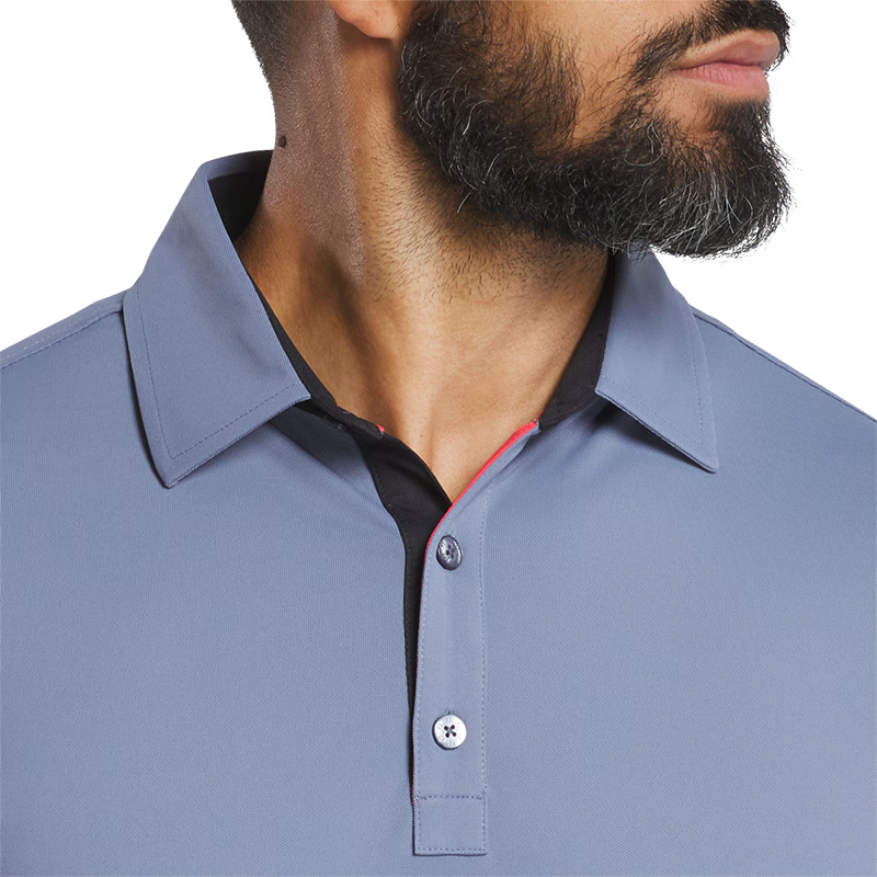 Solid Pique - Flint / Black