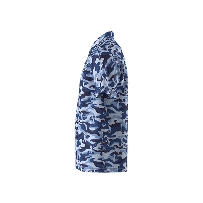 Boy's Golfing Camo Polo - Blue