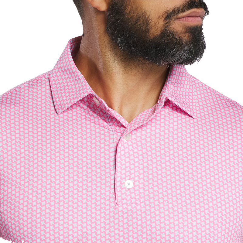 Houndstooth Geo Lisle - Pink