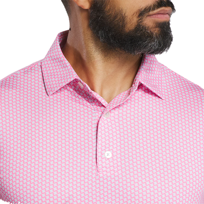 Houndstooth Geo Lisle - Pink