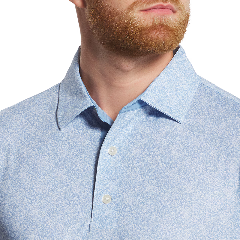 Speckle Lisle - Blue Jay / White