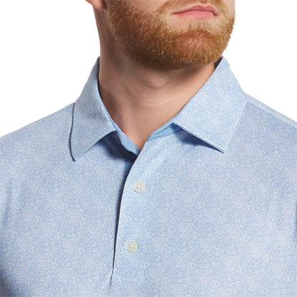 Speckle Lisle - Blue Jay / White