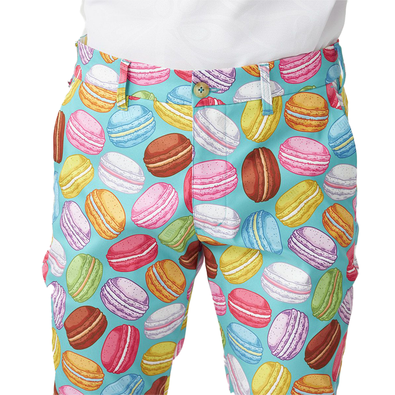 Men's Patterned Trousers Pastel Macarons