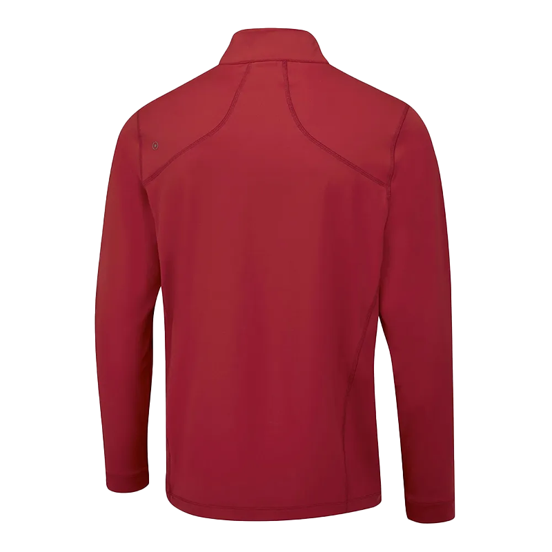Latham Men's Half Zip Midlayer - Rich Red