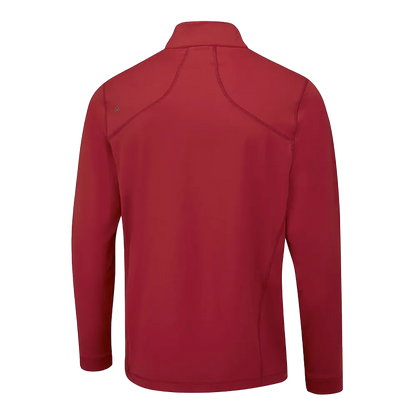 Latham Men's Half Zip Midlayer - Rich Red
