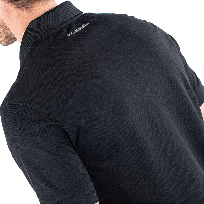 Maximilian Breathable short sleeve golf shirt - Black
