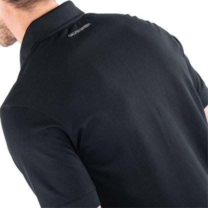 Maximilian Breathable short sleeve golf shirt - Black