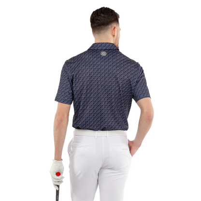 Marcus Breathable short sleeve golf shirt - Navy