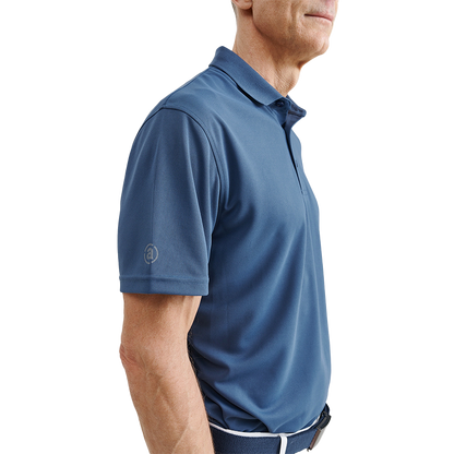 Mens Cray drycool polo - Steelblue