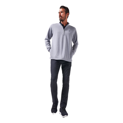 Upgraded Quarter Zip - Heather Grey
