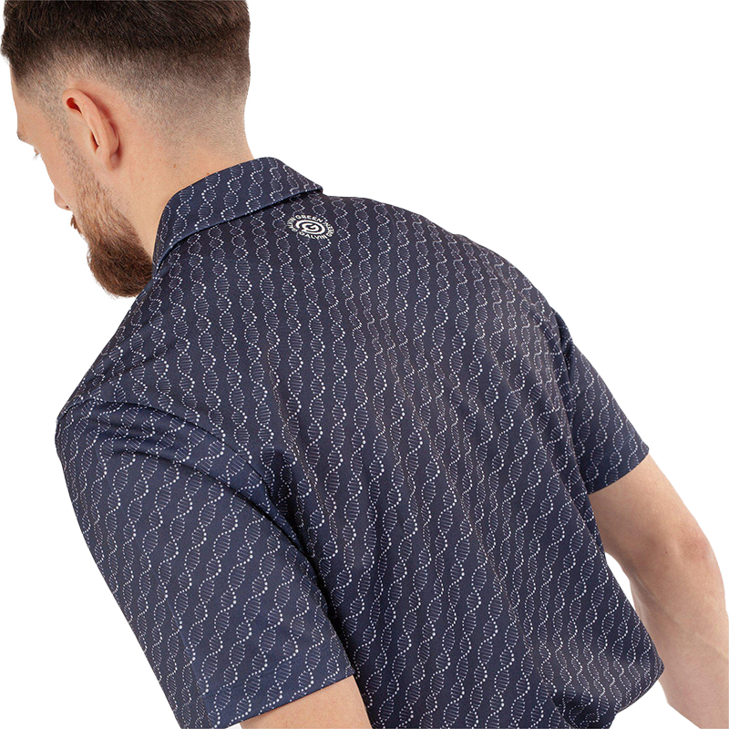 Marcus Breathable short sleeve golf shirt - Navy