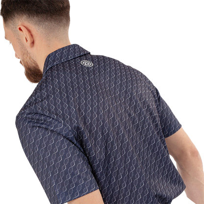 Marcus Breathable short sleeve golf shirt - Navy