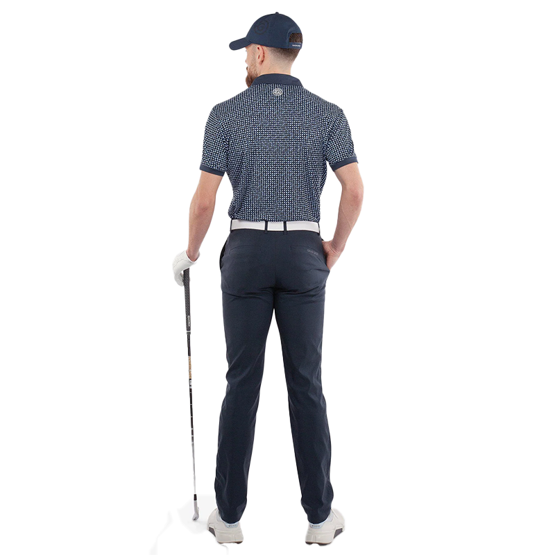 Melvin Breathable short sleeve golf shirt - Navy/White