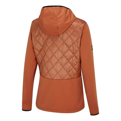Gem Ladies Hybrid Hooded Jacket - Auburn/Black