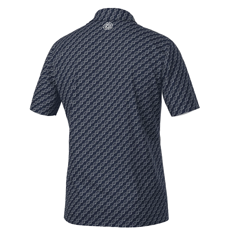 Marcus Breathable short sleeve golf shirt - Navy