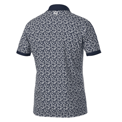 Melvin Breathable short sleeve golf shirt - Navy/White