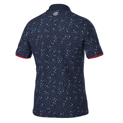 Mannix Breathable short sleeve golf shirt - Navy/Red