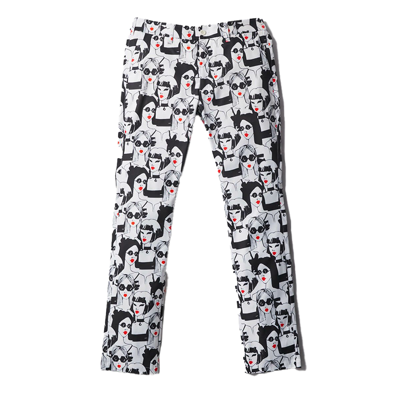 Men's Patterned Trousers Retro Beauties