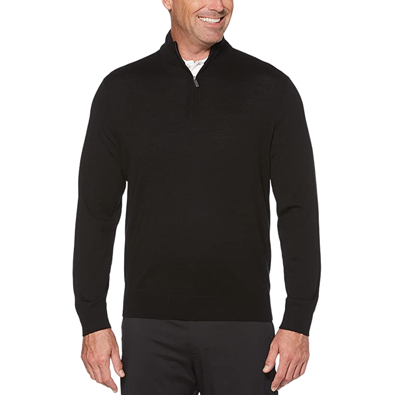 1/4 Zip Mock Merino Wool Pullover