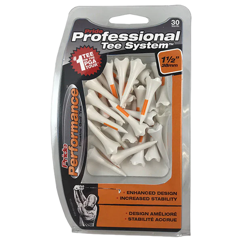 1-1/2" Professional Tee System™ (PTS) Pride Performance™ Plastic Tees - 30CT