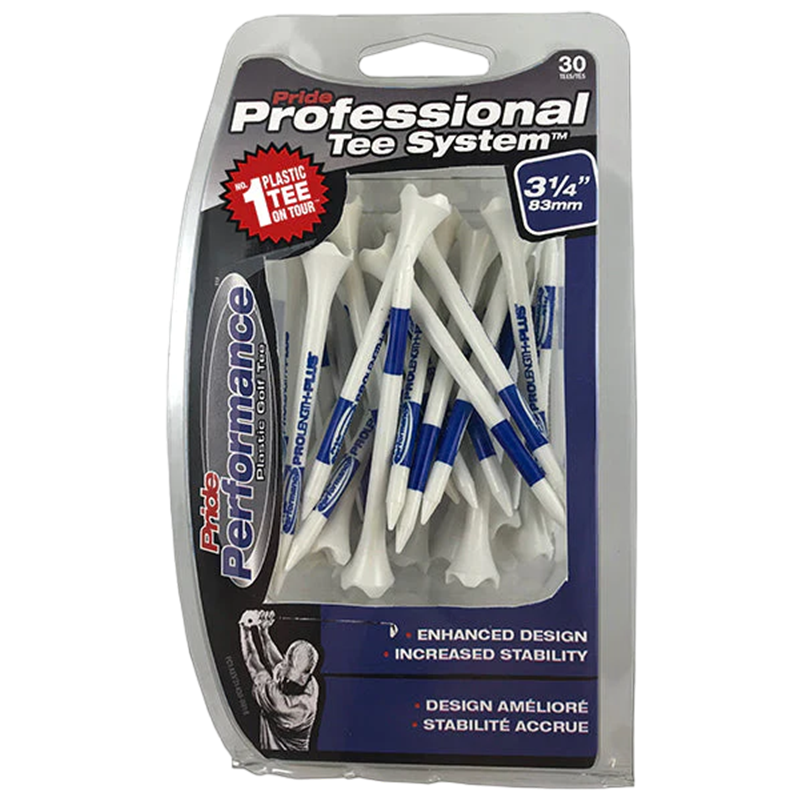 3-1/4" Professional Tee System™ (PTS) Pride Performance™ Plastic Tees - 30CT