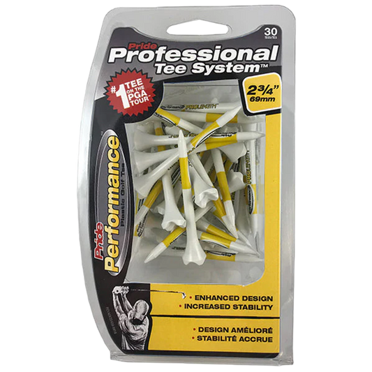 2-3/4" Professional Tee System™ (PTS) Pride Performance™ Plastic Tees - 30CT