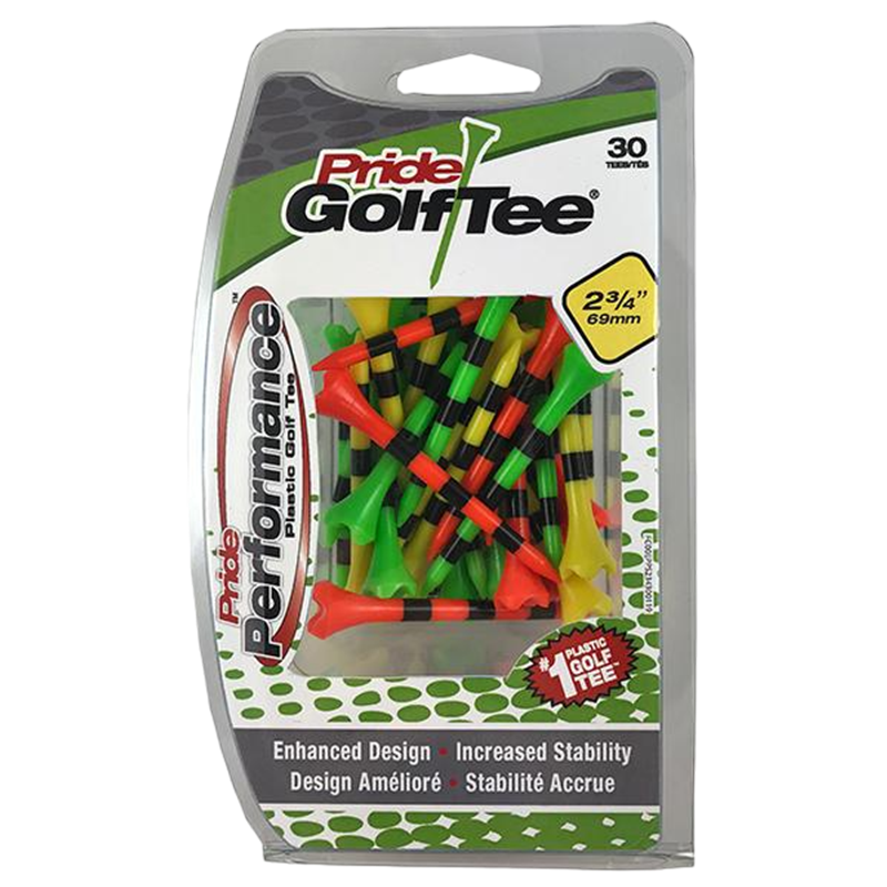 Striped Pride Performance™ Plastic Tees - 2-3/4" Fruit Mix