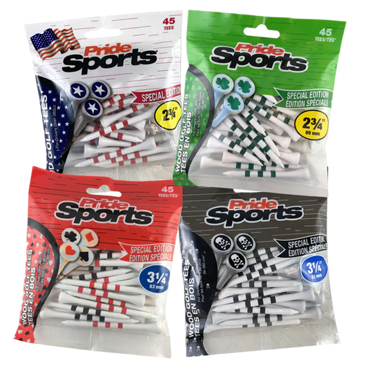Pridesports Special Edition Wood Golf Tees- 45Ct