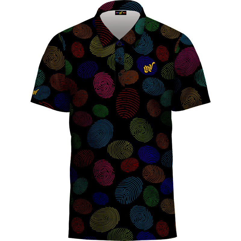 LMV Mens Polo Finger Print SS23