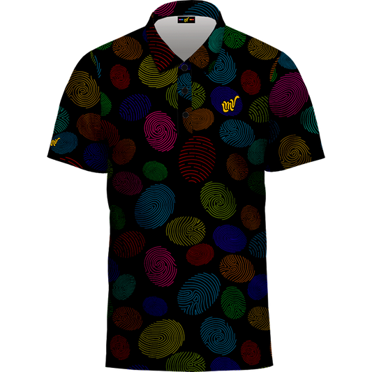 LMV Mens Polo Finger Print SS23