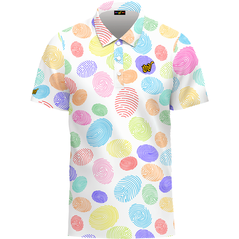 LMV Mens Polo Finger Print SS23