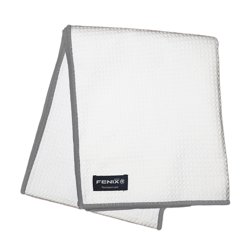 Fenix Premium Microfibre Towel White/Grey
