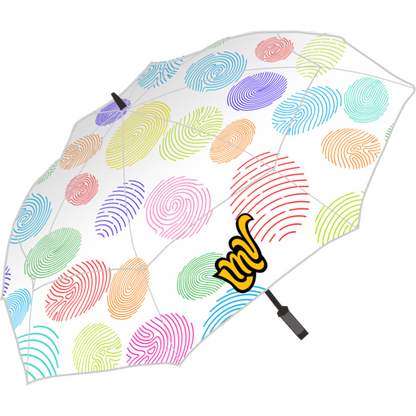 LMV Double Canopy Umbrella 60''  Finger Print Ivory