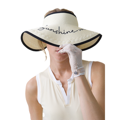 Amalfi Ladies Visor Beige