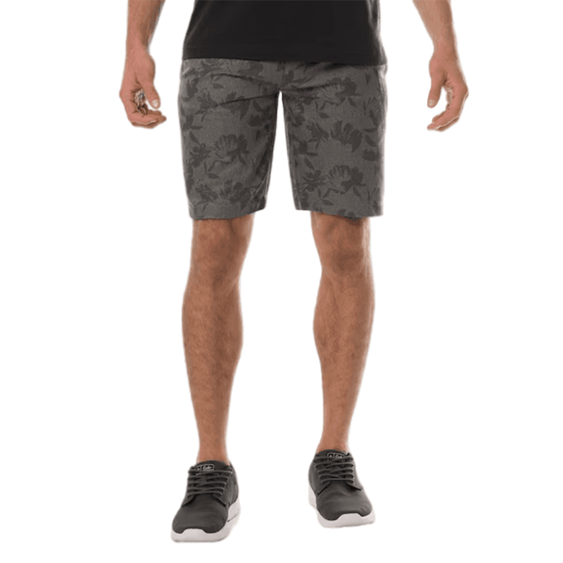 Inlet Short - Heather Grey Pinstripe