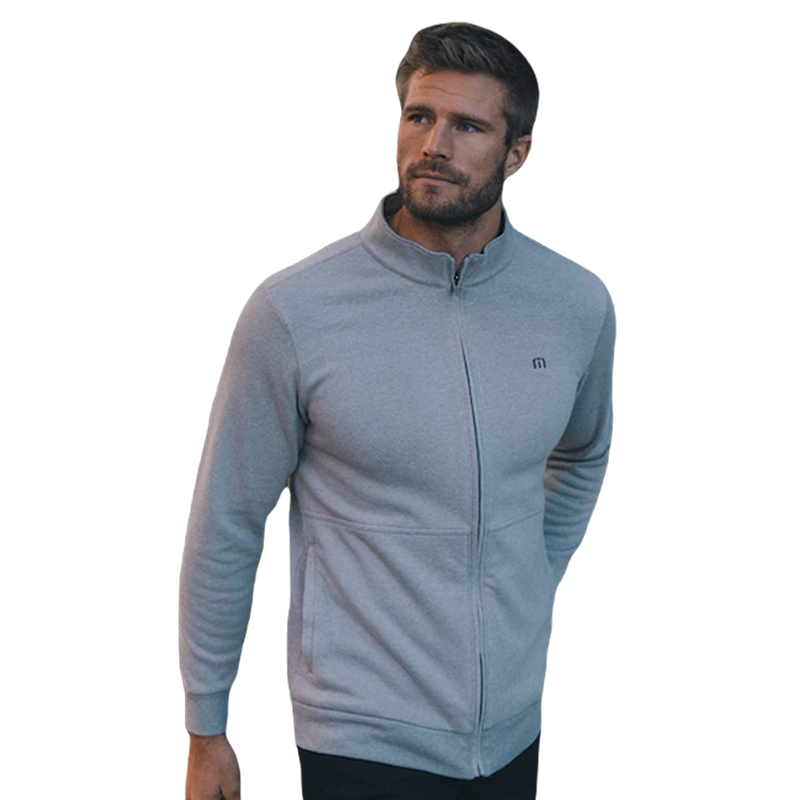 Nice Gesture Full Zip - Heather Medium Grey