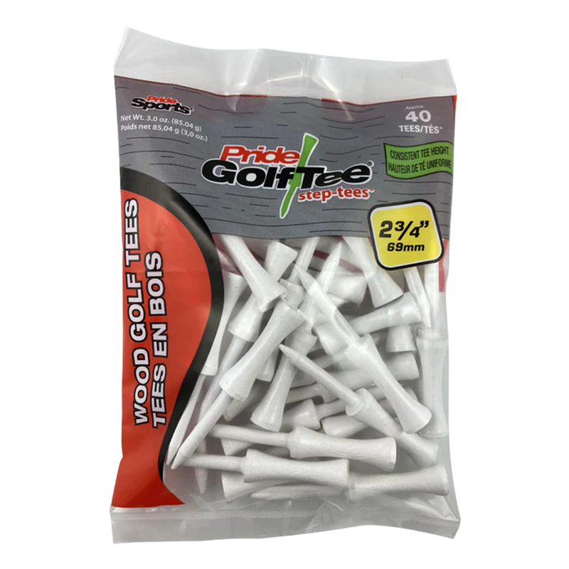 2-3/4" Pride Golf Tee Step Tees - 25CT