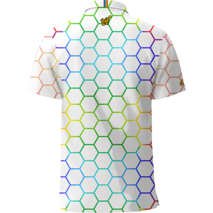 LMV Mens Polo Honeycomb SS23 Ivory
