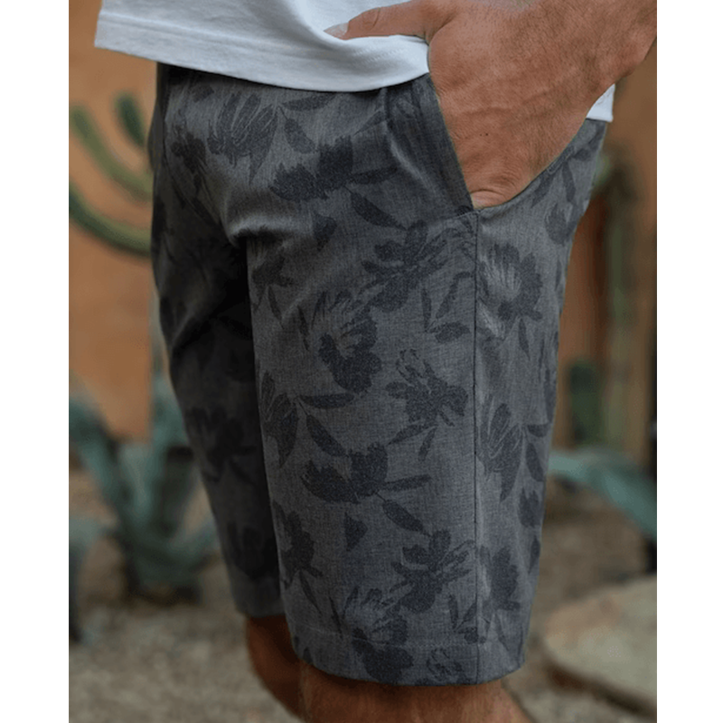 Inlet Short - Heather Grey Pinstripe