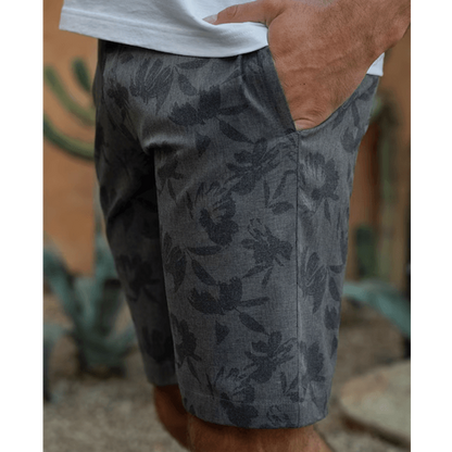 Inlet Short - Heather Grey Pinstripe