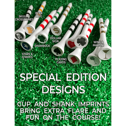 Pridesports Special Edition Wood Golf Tees- 45Ct