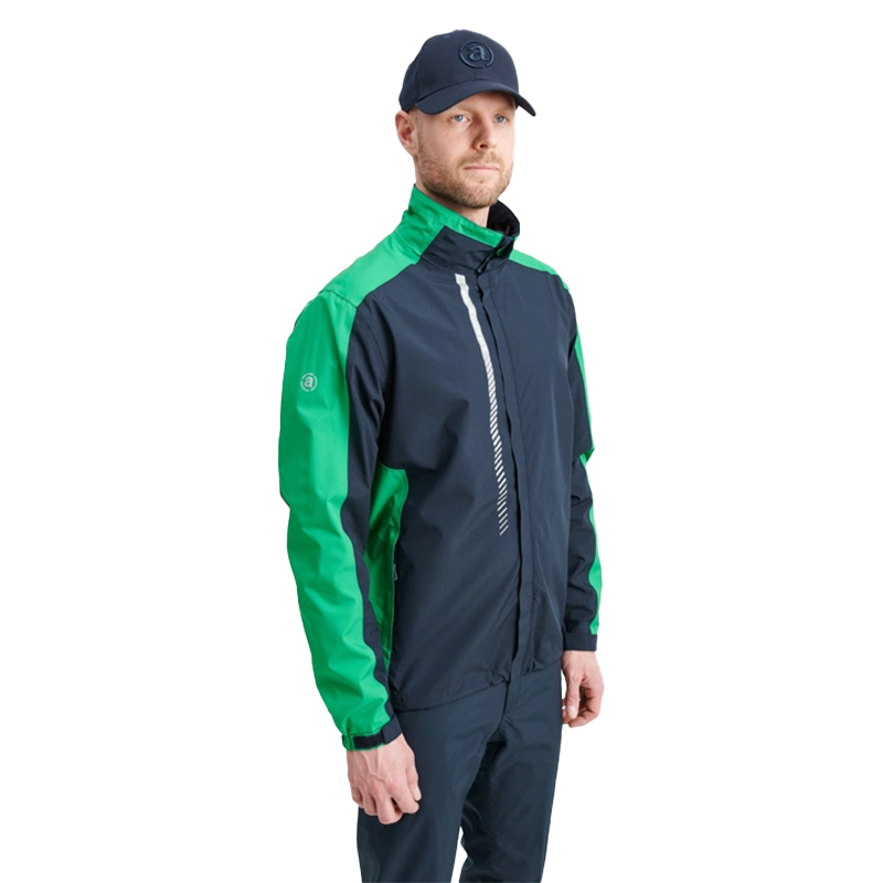 Mens Links Stretch Rainjacket Navy/Fairway