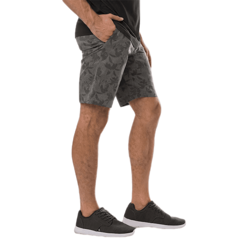 Inlet Short - Heather Grey Pinstripe