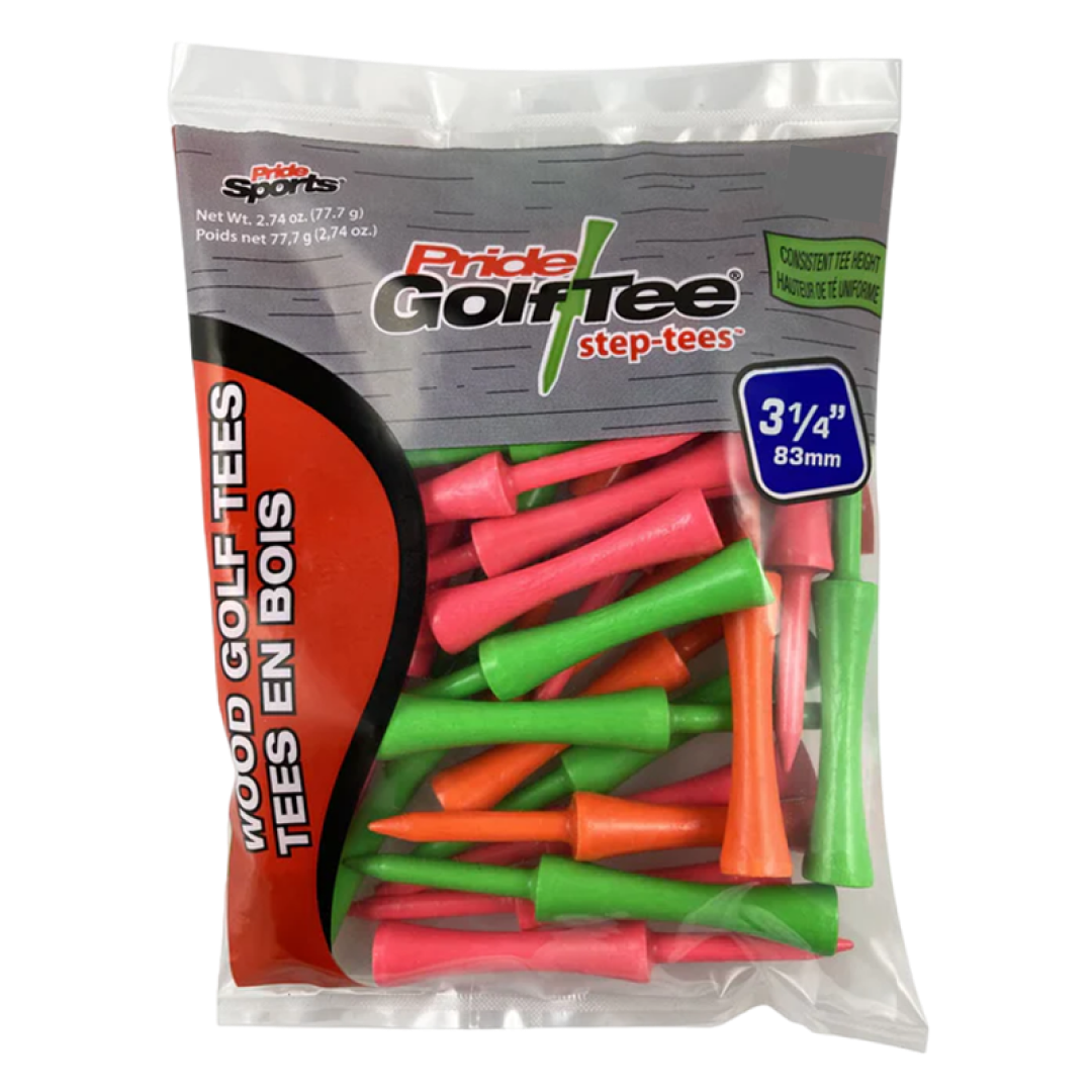 3-1/4" Pride Golf Tee Step Tees