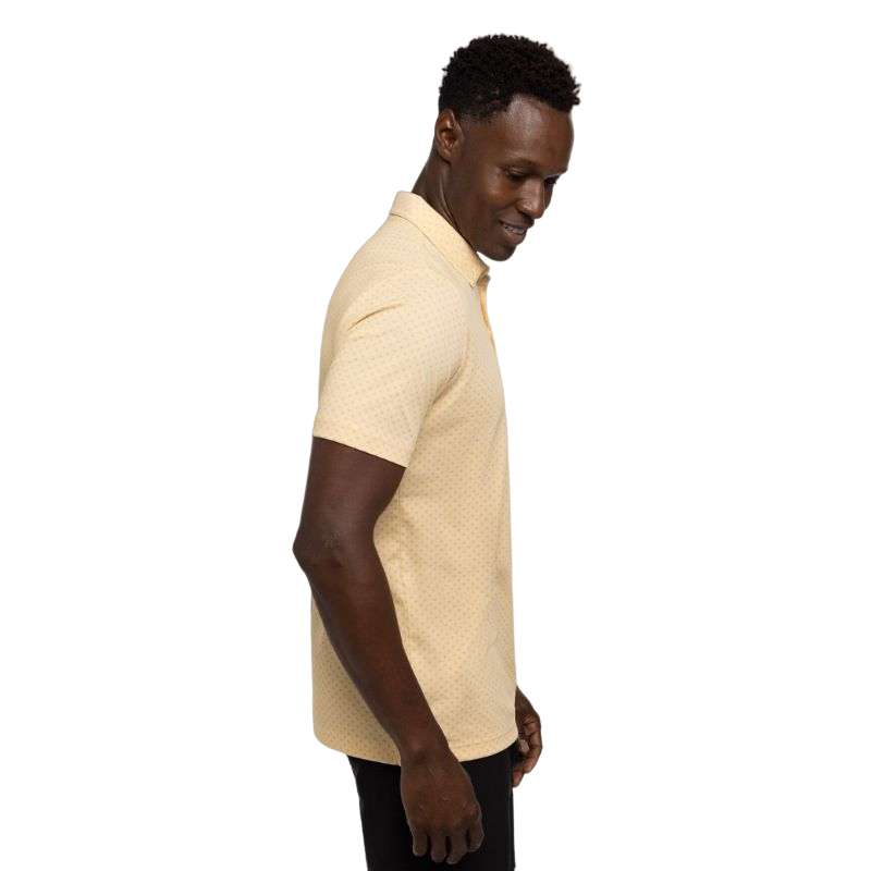 Bamboo Calm Polo Heather Golden Cream - Heather Golden Cream