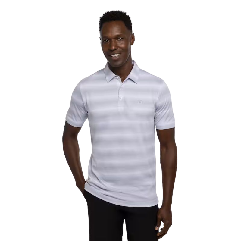 Beach Camping Polo - Heather Light Grey