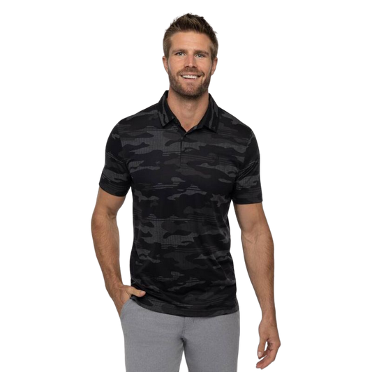 Beachside Stealth Polo - Black