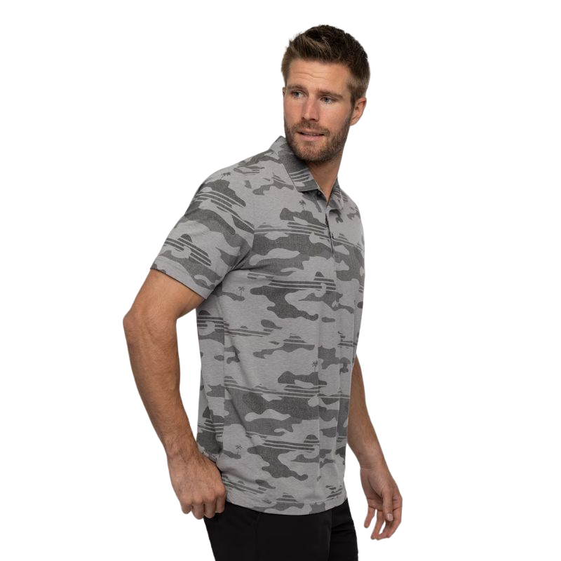 Beachside Stealth Polo - Heather Grey