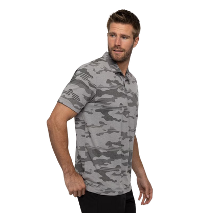 Beachside Stealth Polo - Heather Grey