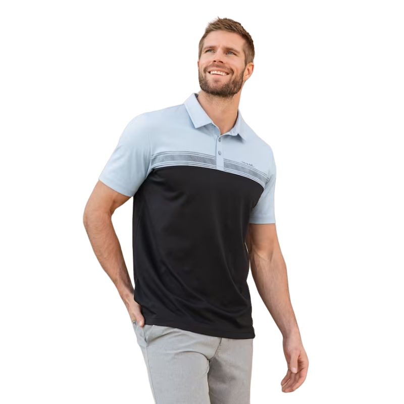 Cacti Field Polo - Heather Bel Air Blue